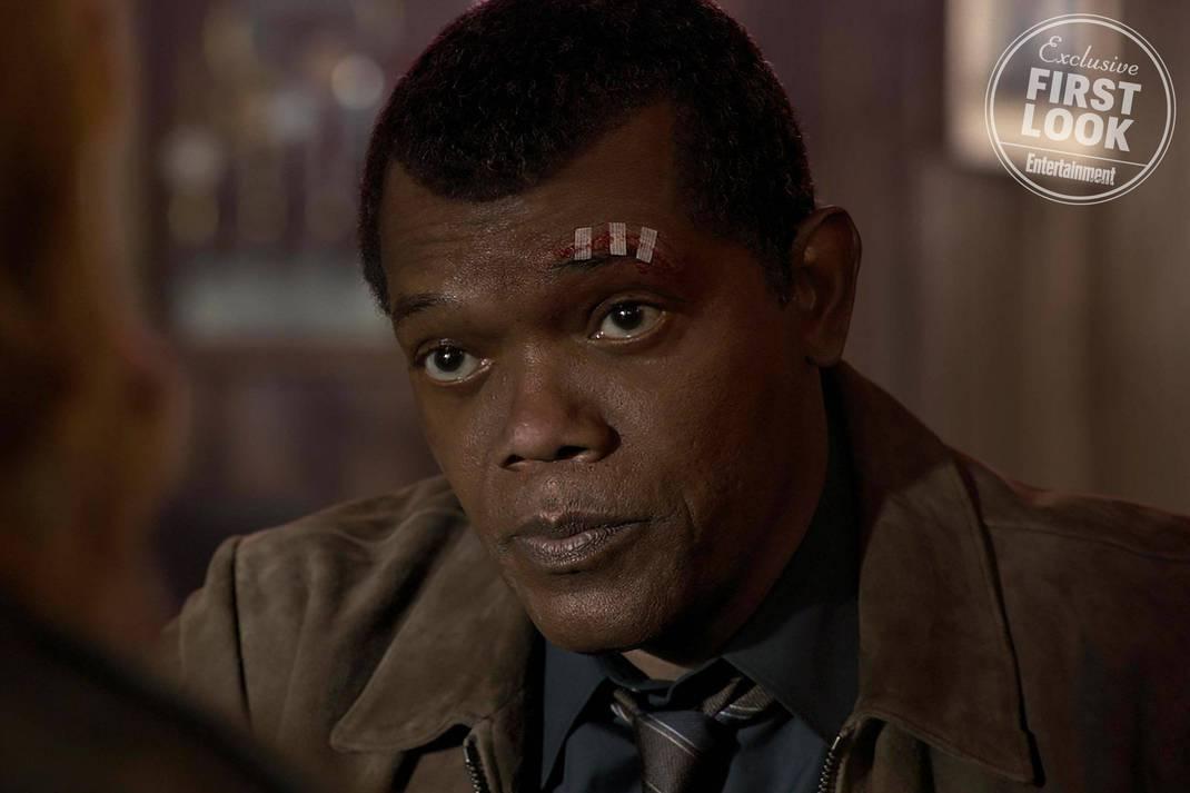 Samuel L. Jackson interpretará um Nick Fury mais jovem. Foto: Divulgação/EW/Marvel/Disney
