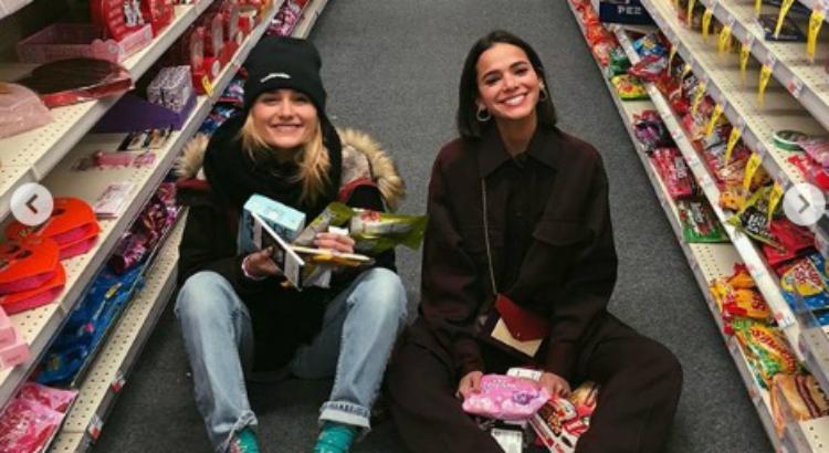 Bruna Marquezine e Sasha curtem supermercado nos EUA. Foto: Reprodução/Instagram