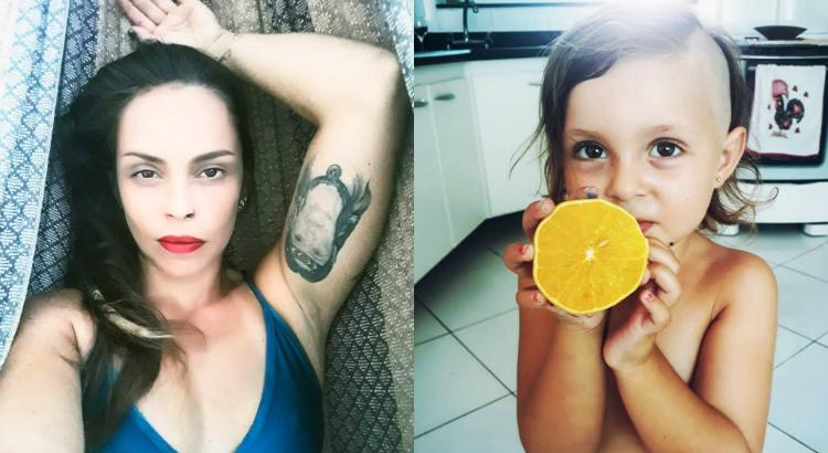 Gisele Frade rebate críticas ao cabelo da filha caçula. Foto: Reprodução/Instagram
