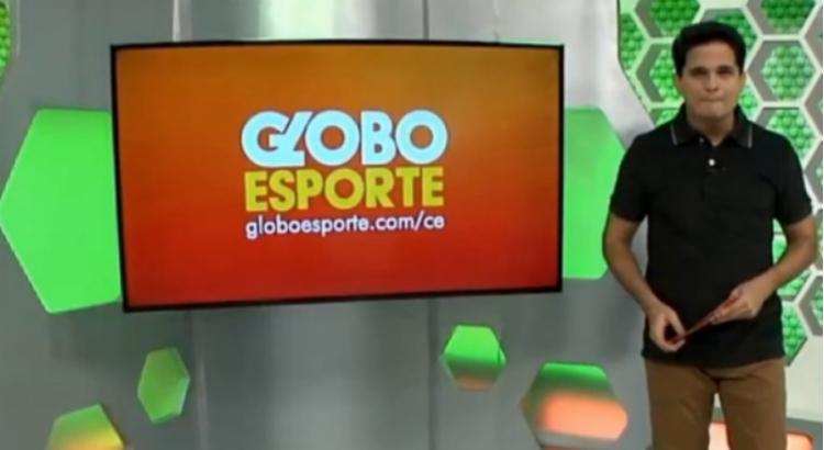 Kaio apresentava o Globo Esporte no Ceará. Foto: Reprodução/TV Verdes Mares/ TV Globo