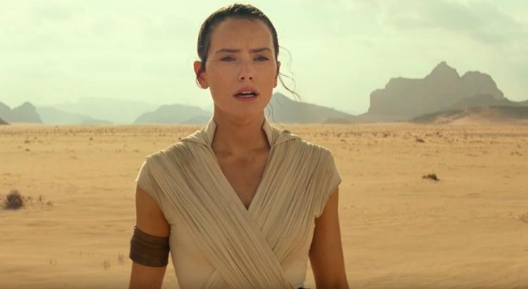 Rey aparece nas primeiras cenas de Star Wars Episódio IX. Foto: Reprodução/Youtube
