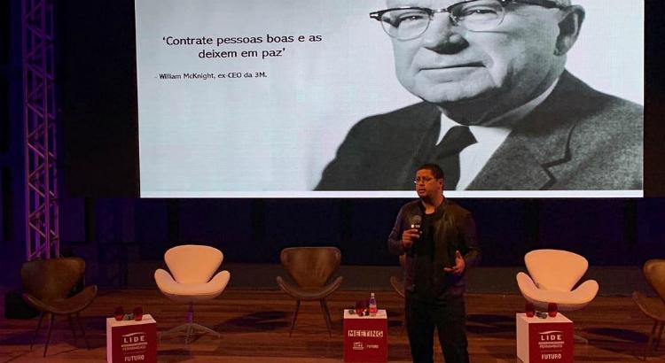 Wesley Barbosa na palestra do Lide Futuro - Foto: reprodução do Instagram