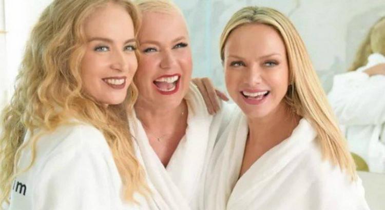 Angélica, Xuxa e Eliana aparecem juntas em publicidade de cosméticos. Foto: Divulgação/Eudora