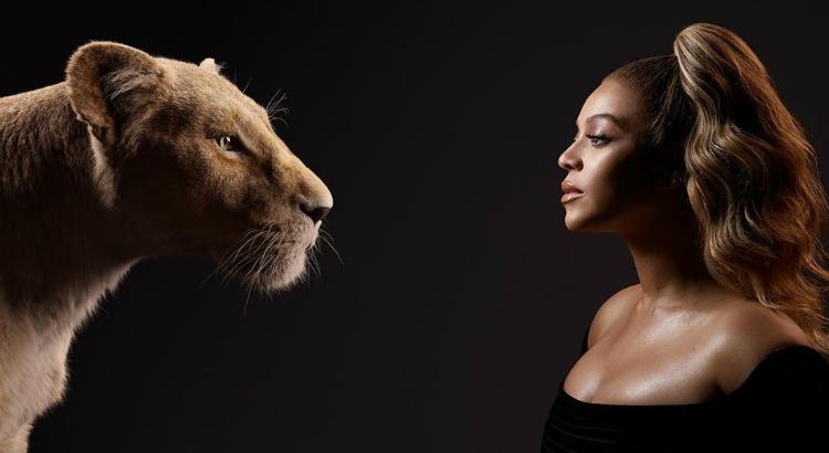 Beyoncé encara Nala em nova imagem promocional de "O Rei Leão". Foto: Reprodução/Instagram