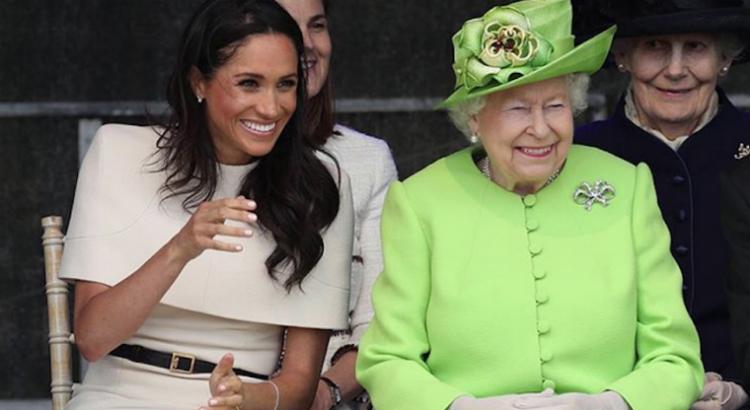 Meghan Markle e Elizabeth II se divertem em evento no Reino Unido. Foto: Reprodução/Instagram