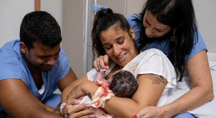 Joanna Maranhão deu à luz o seu primeiro filho com Luciano Corrêa (Imagem: Andréa Leal / Cortesia)
