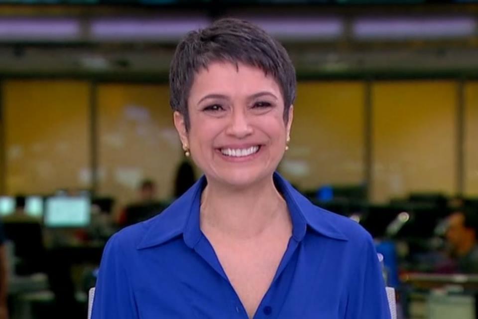 Sandra chegou ao Rio de Janeiro para comandar o Globo Repórter. Foto: Reprodução/TV Globo