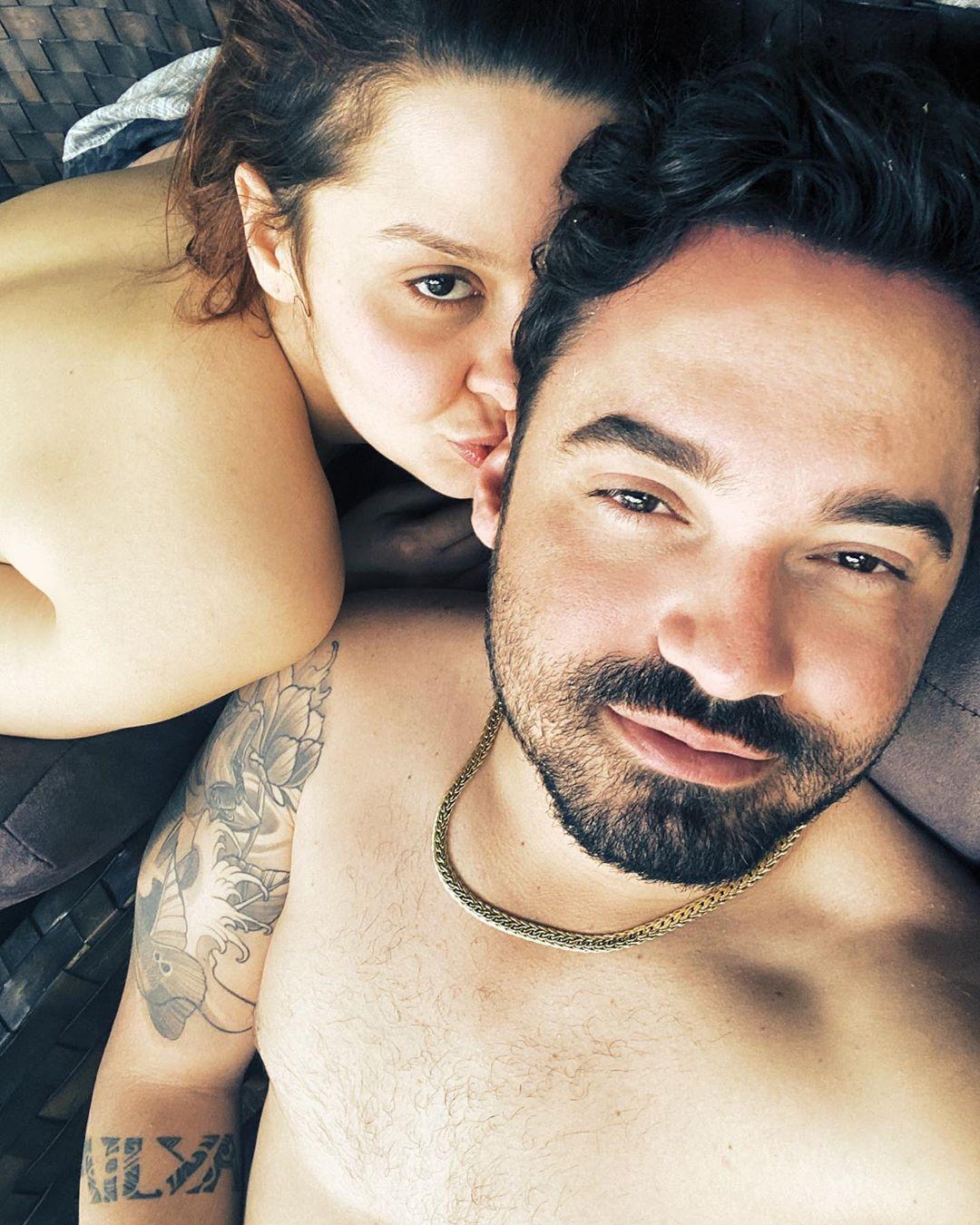 Fernando Zor e Maiara curtem momento pelados. Foto: Reprodução/Instagram