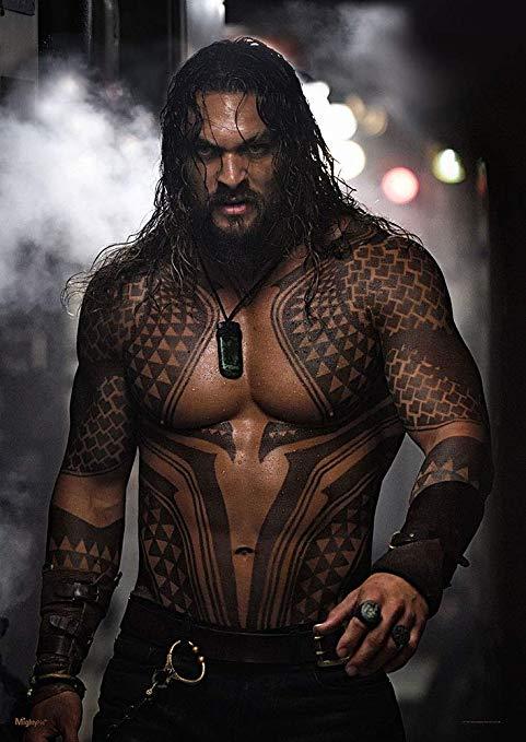 Jason Mamoa como Aquaman. Foto: Divulgação/Warner Bros.