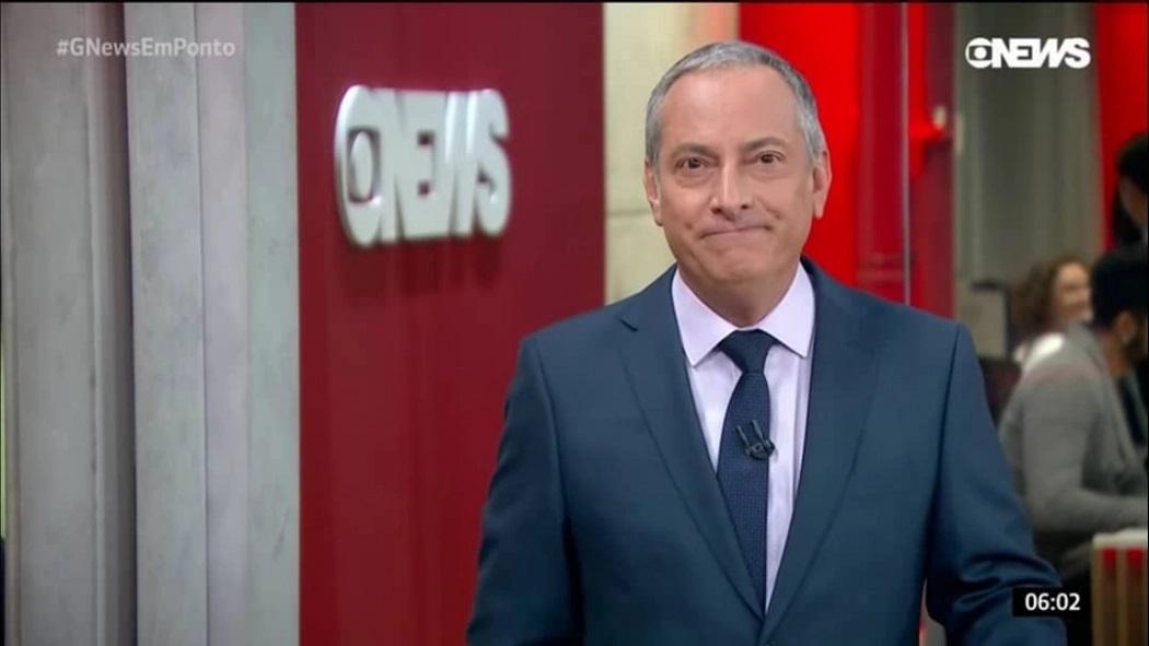 O jornalista José Roberto Burnier retornou a TV (Foto: Reprodução/Internet)/GloboNews
