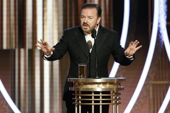 Ricky Gervais apresentou o Globo de Ouro pela quinta vez (Foto: Reprodução/Internet)

