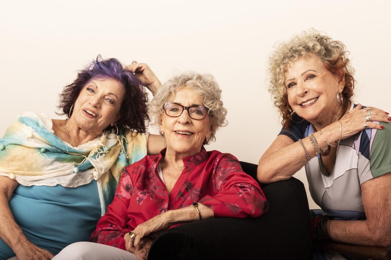 Helena (91), Sonia (82) e Gilda (78) são estrelas no canal "Avós da Razão", no Youtube. Foto: ViK Photo Atelier/Divulgação