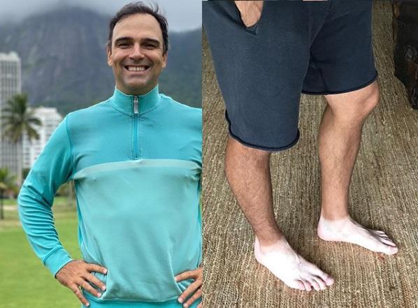 Tadeu Schmidt e os pés viralizaram na web (Foto: Reprodução/Instagram)
