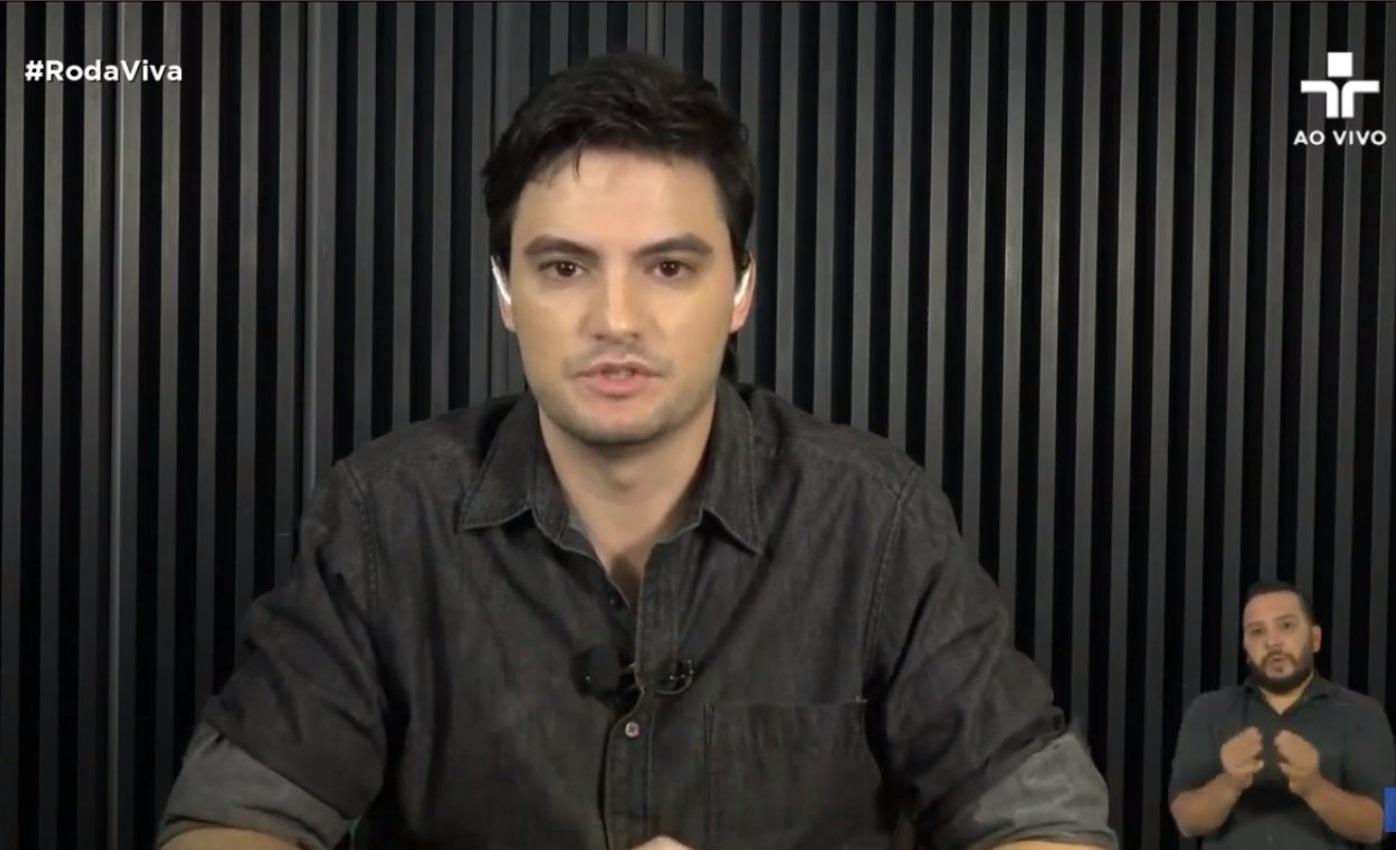 Felipe Neto em entrevista ao Roda Viva, da TV Cultura (Foto: Reprodução/TV Cultura)