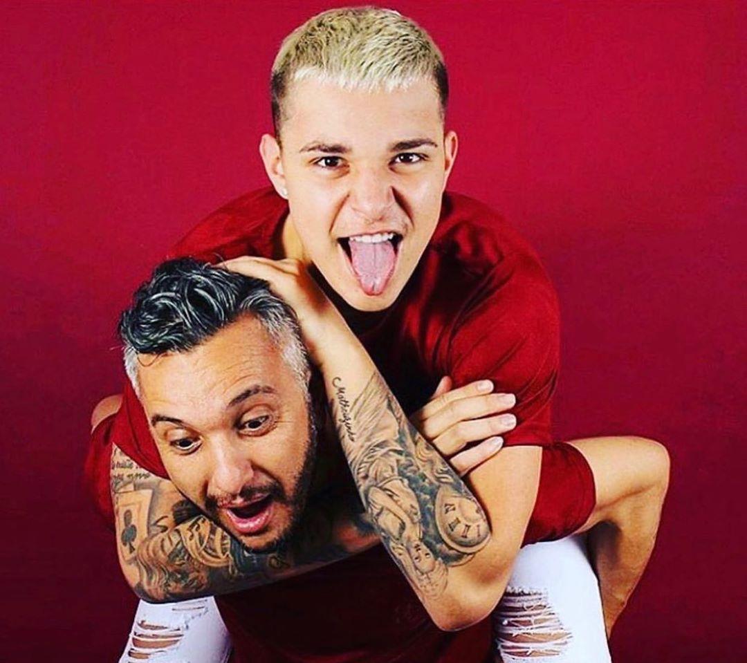 MC Gui e o pai Rogério Alves. Foto: Reprodução/Instagram