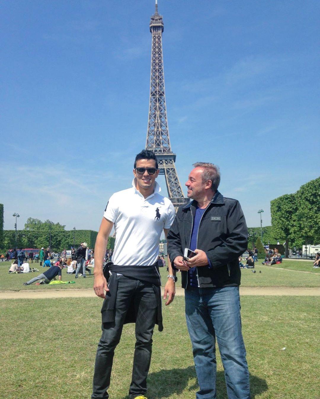 Gugu Liberato e Thiago Salvático em Paris. Foto: Reprodução/Instagram