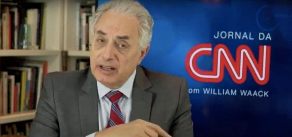 William Waack apresenta o Jornal da CNN. Foto: Reprodução/CNN Brasil
