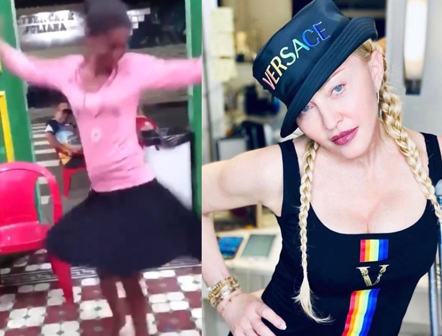 Madonna compartilhou o meme de uma brasileira (Foto: Reprodução/Instagram)