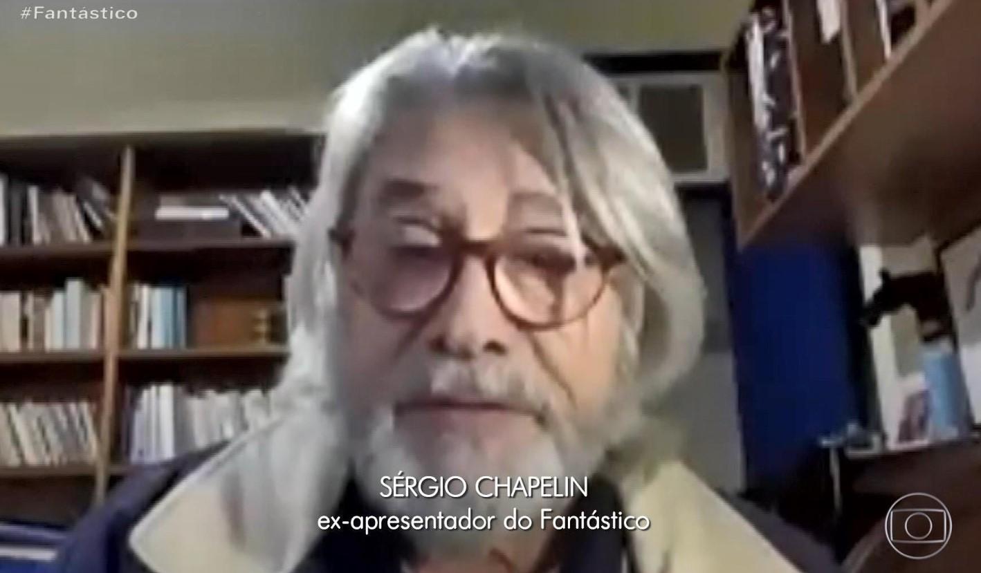O ex-apresentador do Fantástico e Globo Repórter, Sérgio Chapelin 
(Foto: Reprodução/TV Globo)
