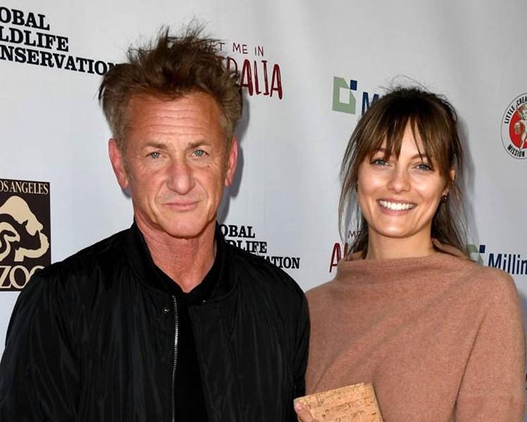Sean Penn e a atual esposa, Leila George (Foto: Getty Images)