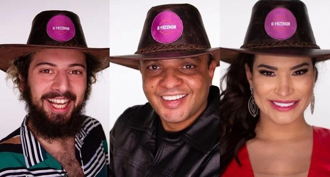 Cartolouco, Fernandinho Beat Box e Raissa Barbosa estavam na roça (Foto: Reprodução/Internet)