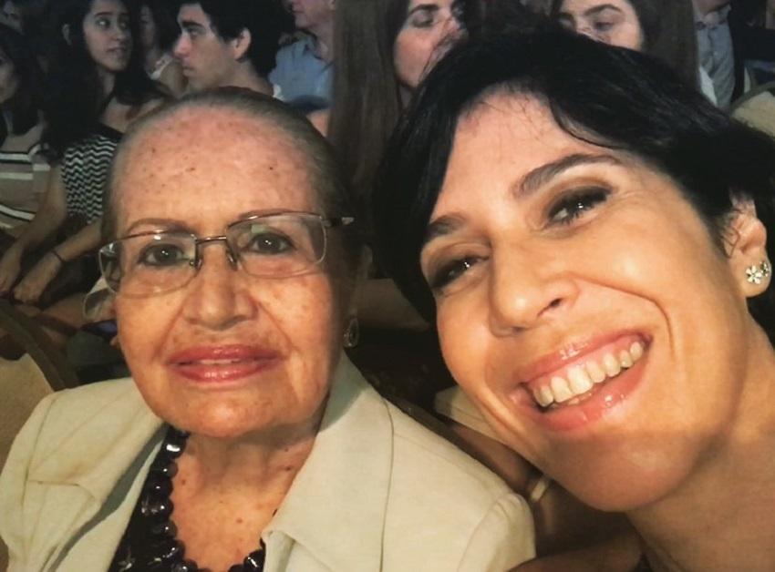 Maria Clara Gueiros com a sua mãe, Albertina, que faleceu nesta sexta, 2 de outubro - Foto: reprodução