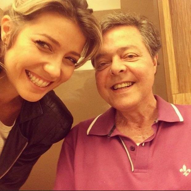 Luiza Possi e seu pai, Líber Gadelha (Imagem: Reprodução/Instagram)