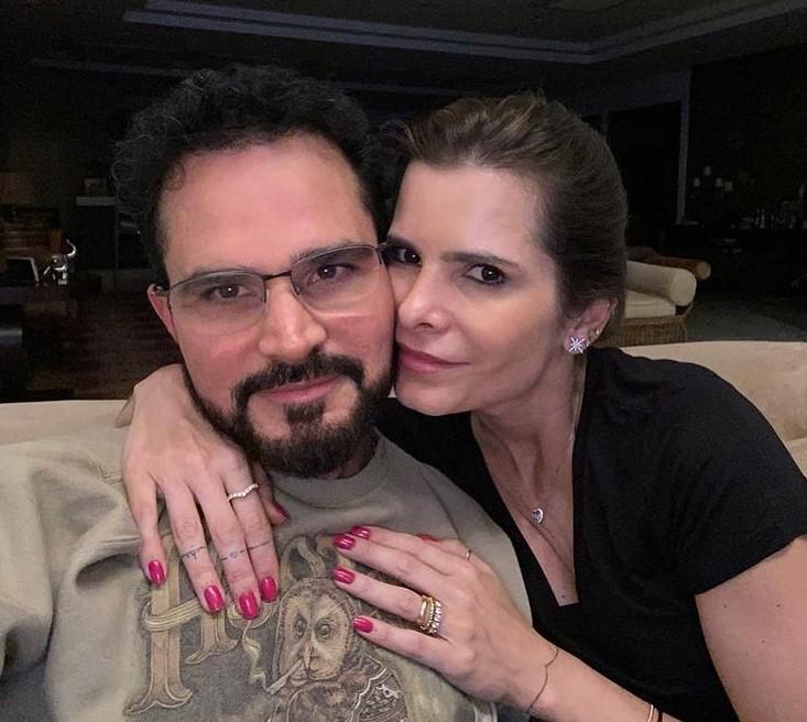 O cantor Luciano e a esposa, Flávia Camargo (Foto: Reprodução/Instagram)