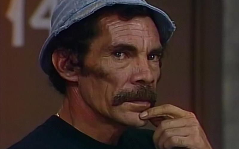 Ramón Valdés como Seu Madruga em 'Chaves' (Imagem: Reprodução)