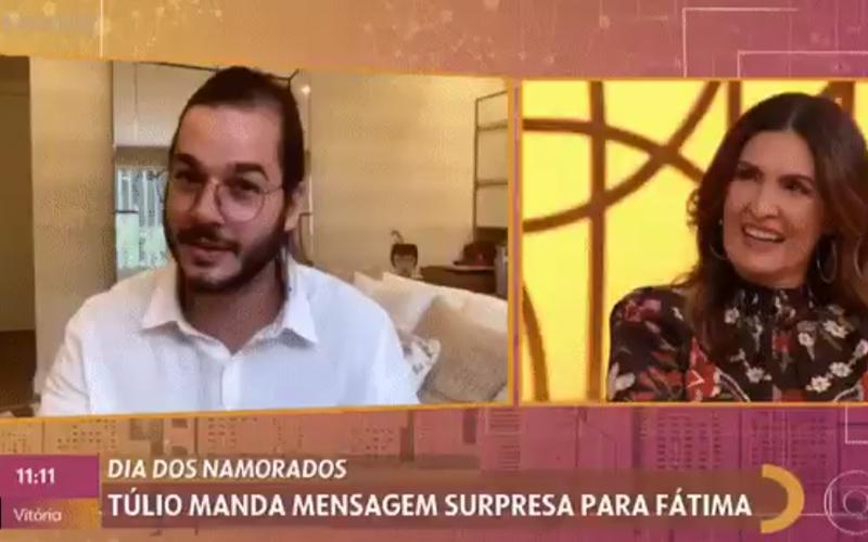 Vídeo: Túlio Gadelha faz surpresa para Fátima Bernardes no 'Encontro'