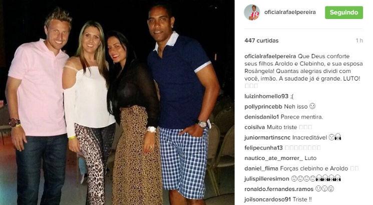 Zagueiro do Náutico jogou com Cleber Santana no Criciúma. Foto: Reprodução/Instagram