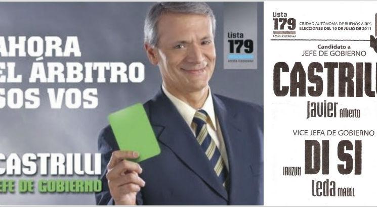 Castrilli foi candidato a prefeito de Buenos Aires em 2011.