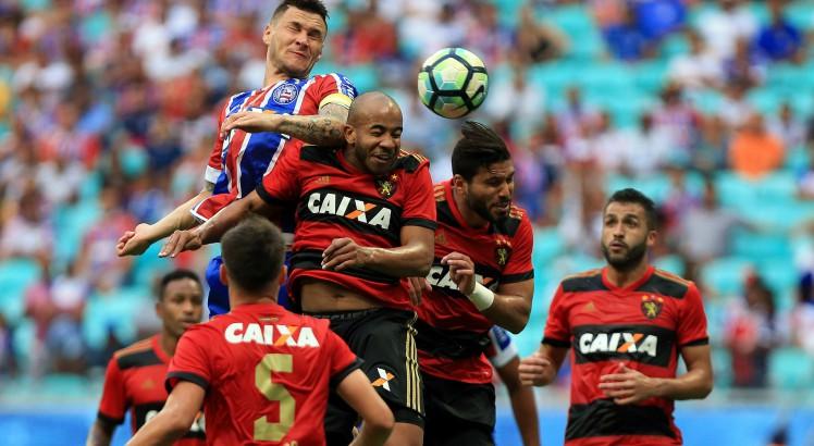 A vitória sobre o Bahia no dia 30 de julho foi a última do Sport. Foto: Felipe Oliveira/Bahia