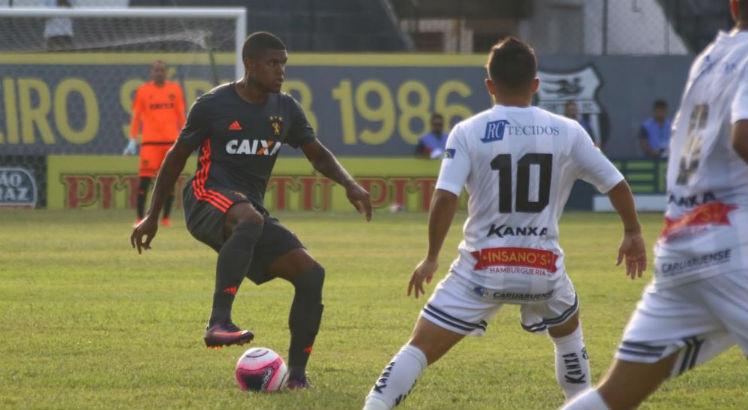 O time empatou em 1x1 com o Central em Caruaru. Foto: Williams Aguiar/ Sport Club do Recife.