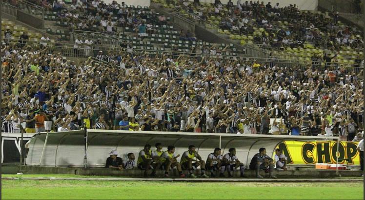 A torcida do Belo, vibrou dentro de campo e na internet. Foto: Reprodução/ Ascom Botafogo/PB