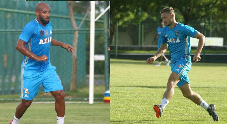 Fellipe Bastos e Marlone pertencem ao Corinthians e não devem encarar o ex-time atuando pelo Sport.  Foto: Williams Aguiar/Sport Club do Recife