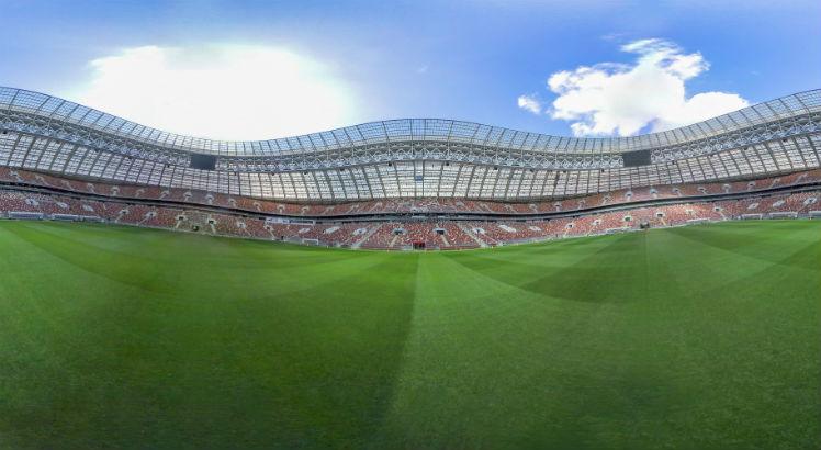 O estádio Luzhiniki será o palco da abertura da Copa.