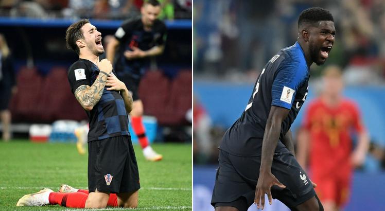 Croácia e França decidem a Copa 2018. Fotos: AFP