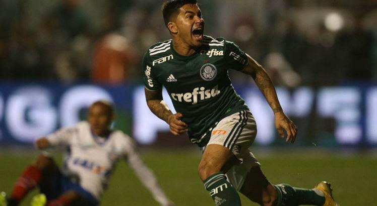 
Dudu fez o gol da classificação, aos 28 minutos da etapa final. Time de Felipão vai pegar o Cruzeiro. Foto: Divulgação/Palmeiras