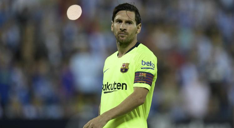 Messi não irá participar da estreia do Barcelona no Campeonato Espanhol. Foto: AFP