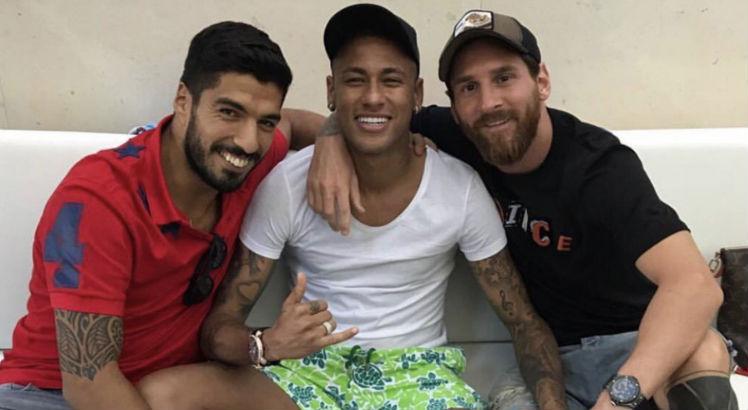 A amizade com Suárez e Messi tem sido um dos motivos de Neymar estar querendo voltar ao Barça. Foto: Reprodução/ Instagram