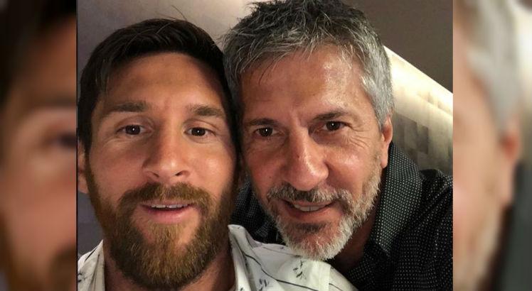 Messi e seu pai Jorge Horacio Messi. Foto: Reprodução/Instagram