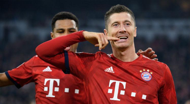 Lewandowski é a referência no ataque do time alemão. Foto: AFP.