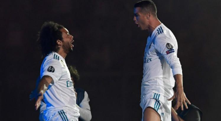 Marcelo e Cristiano Ronaldo jogaram juntos durante nove anos. Foto: AFP