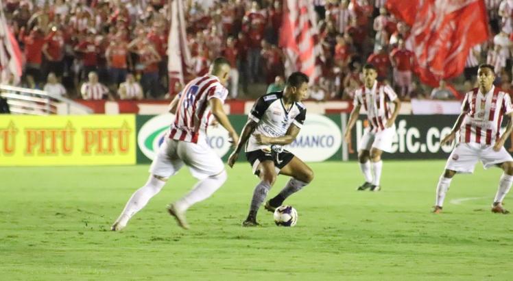 Timbu foi eliminado na semifinal da Copa do Nordeste 2019 ao perder por 2x1 para o Botafogo-PB. Foto: Léo Lemos/Náutico
