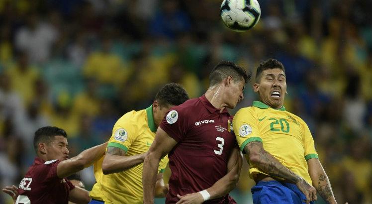Brasil ficou no empate por 0x0 com a Venezuela. Foto: Juan Mabromata/AFP