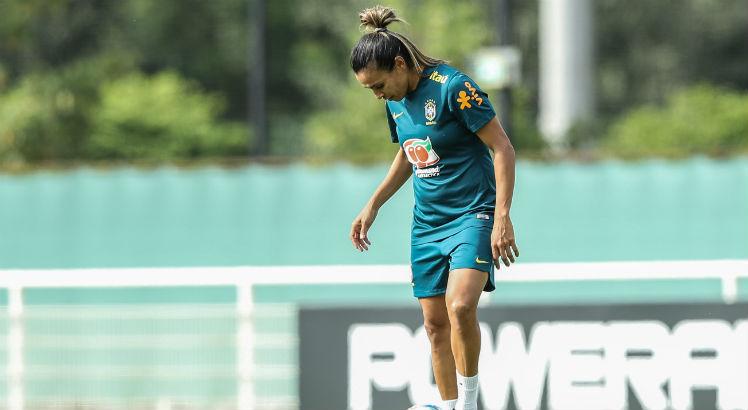 Marta concorre a lista da Fifa para integrar a melhor seleção do mundo. Foto: Divulgação/CBF