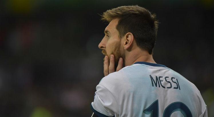 Messi na seleção da Argentina. Foto: AFP