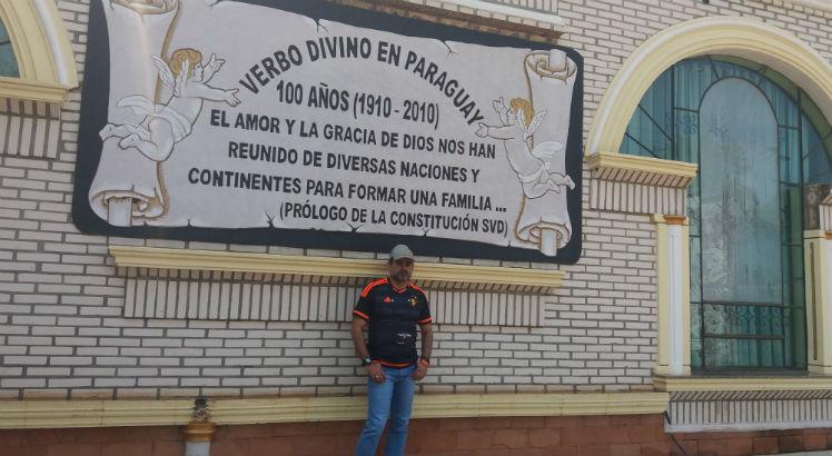 Torcedor do Sport visitou a Igreja de San Lucas, no Paraguai. Foto: Acervo Pessoal