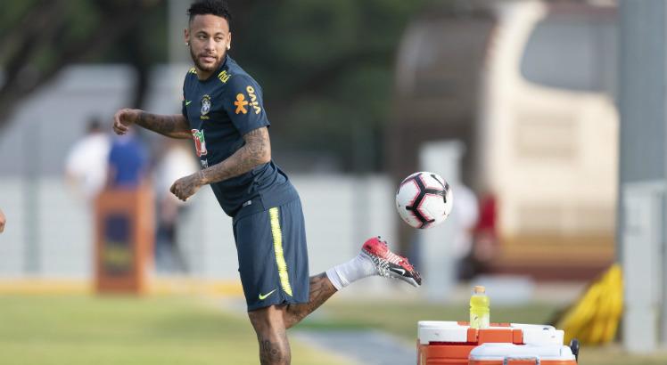 Neymar na seleção brasileira. Foto: Lucas Figueiredo/CBF